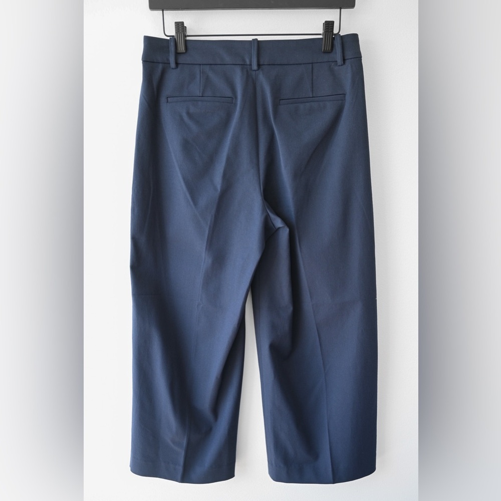 J Crew Remy Wide Leg Crop Navy Pants - Picture 8 of 8